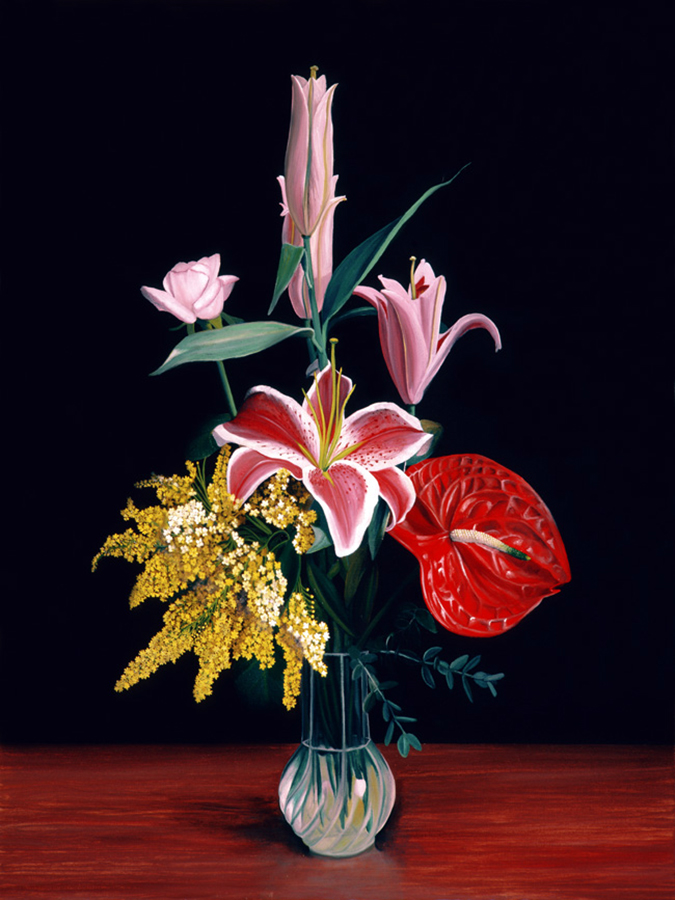 "Flower Still Life" an original oil painting by Matthew Holden Bates